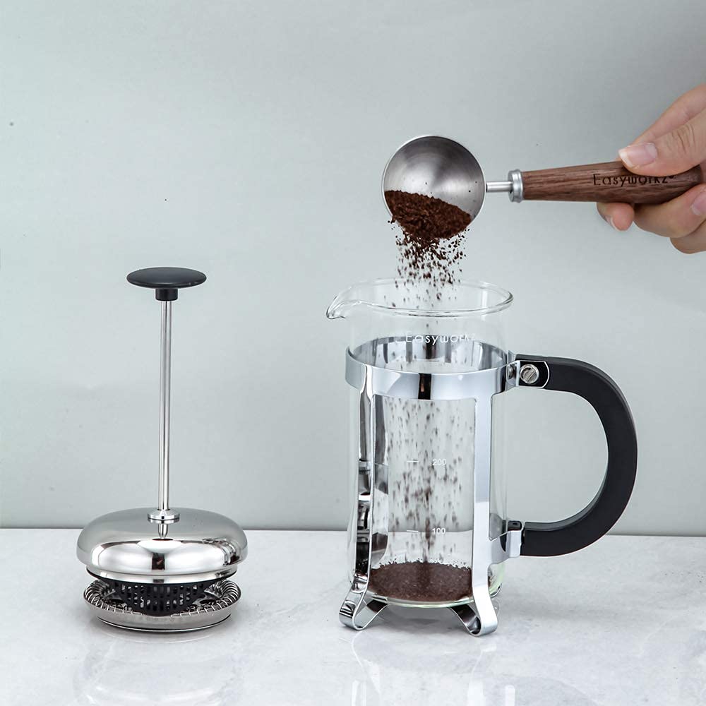 12 oz Stainless Steel French Press with Measuring Spoon P2380