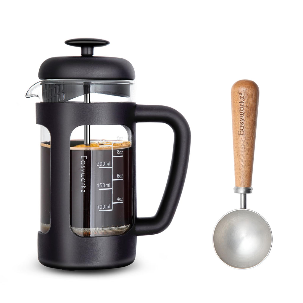 12 oz Stainless Steel French Press with Measuring Spoon P2380