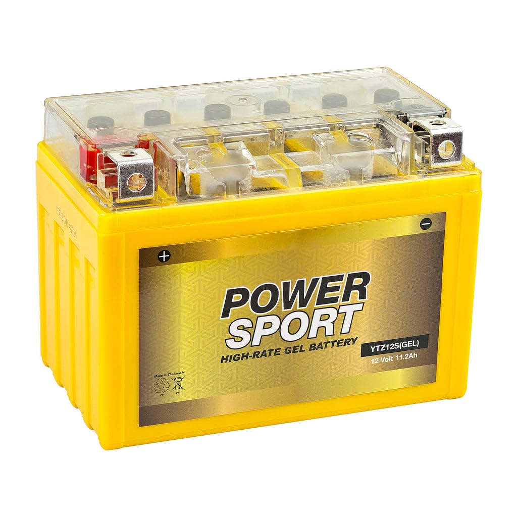 12V 11.2Ah 200 CCA GEL Motorcycle Battery with Nut & Bolt Terminals M5081